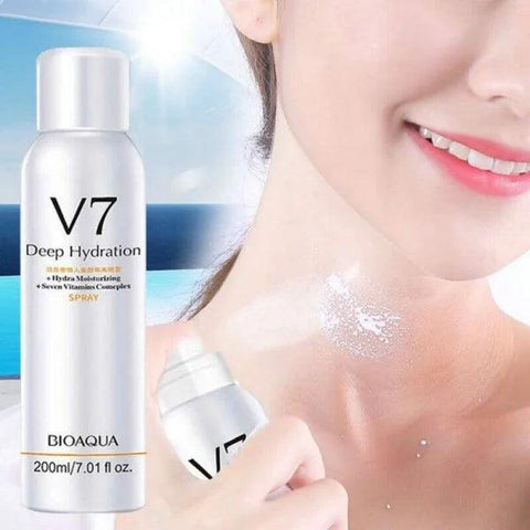 BIOAQUA V7 Deep Hydration Whitening Spray 200ml – Hydrating & Brightening Facial Mist
