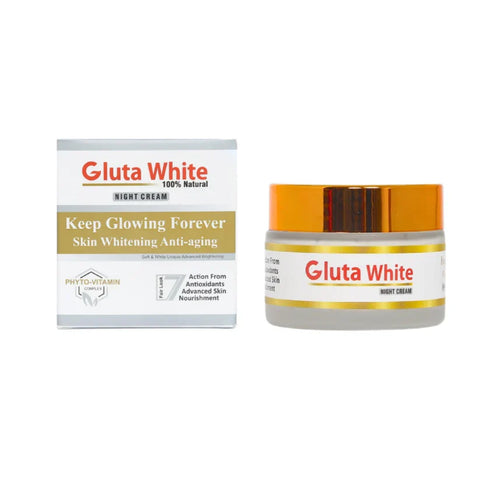 Gluta White Night Cream for Face Whitening & Brightening – Overnight Hydrating Face Cream