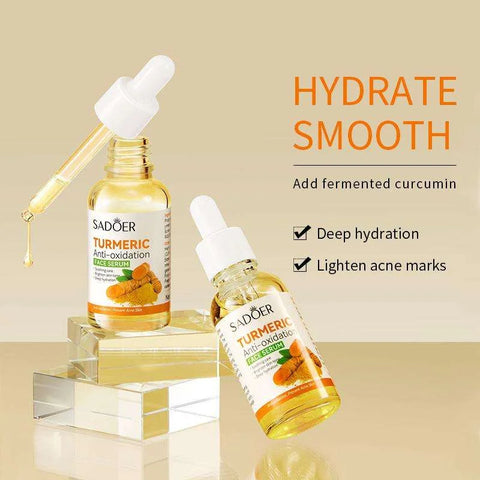 Sadoer Turmeric Anti-Oxidation Face Serum 30ml – Brightening & Hydrating Antioxidant Serum