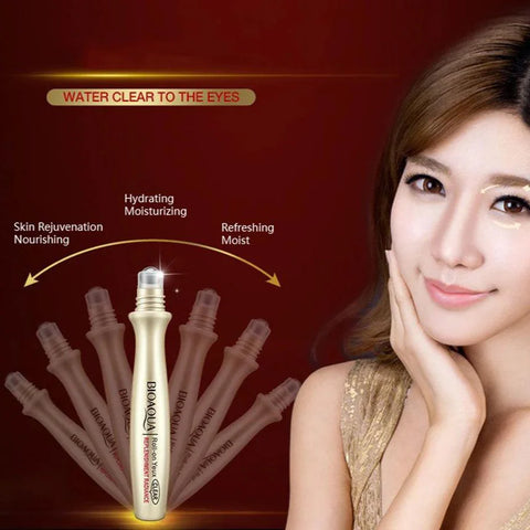 BIOAQUA Ball Rolling Eye Cream Anti-Wrinkle – Hydrating Eye Cream for Dark Circles & Puffiness