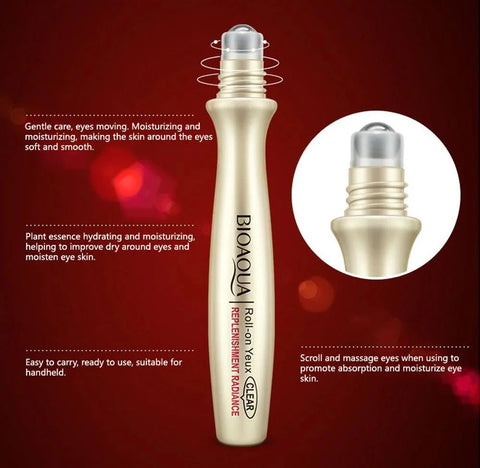 BIOAQUA Ball Rolling Eye Cream Anti-Wrinkle – Hydrating Eye Cream for Dark Circles & Puffiness