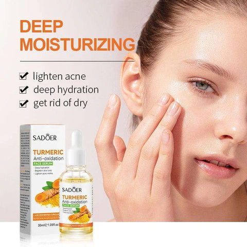 Sadoer Turmeric Anti-Oxidation Face Serum 30ml – Brightening & Hydrating Antioxidant Serum