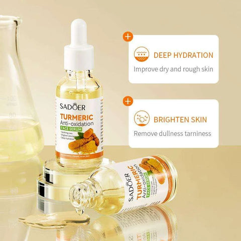 Sadoer Turmeric Anti-Oxidation Face Serum 30ml – Brightening & Hydrating Antioxidant Serum
