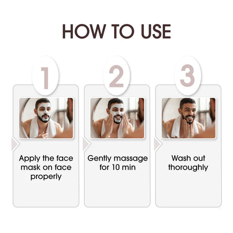 Niconi Men Enzyme De-Tan Pack for Face & Body 300g – Tan Removal & Brightening Pack