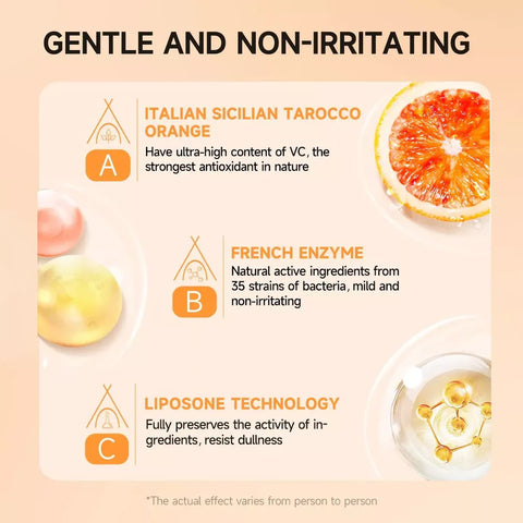 Orange Enzymes Exfoliating Brightening Gel – Gentle Dead Skin Remover for Glowing Skin