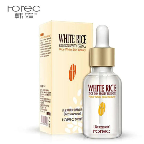 Rorec White Rice Serum Face with Free Sheet Mask – Brightening & Hydrating Facial Serum