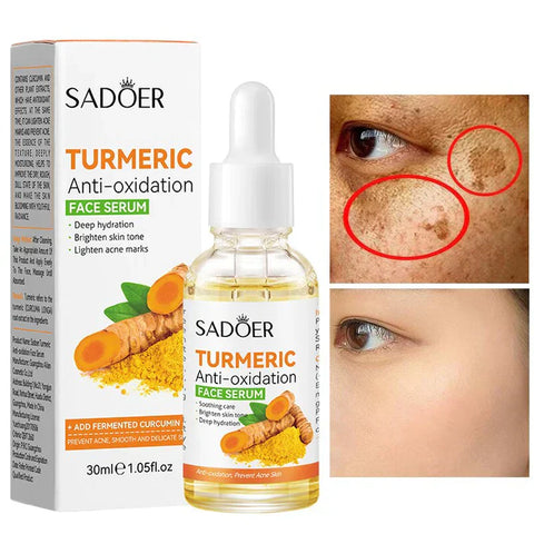 Sadoer Turmeric Anti-Oxidation Face Serum 30ml – Brightening & Hydrating Antioxidant Serum