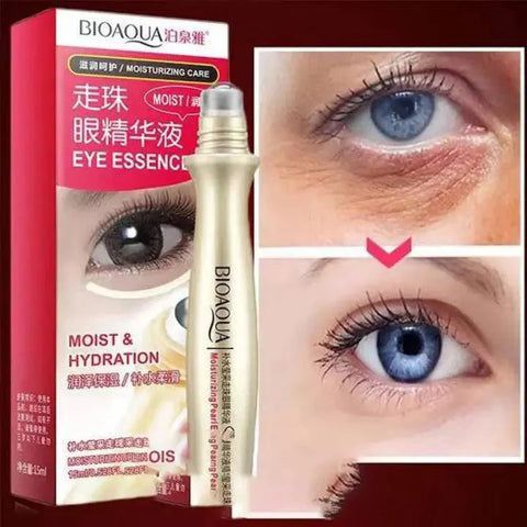 BIOAQUA Ball Rolling Eye Cream Anti-Wrinkle – Hydrating Eye Cream for Dark Circles & Puffiness
