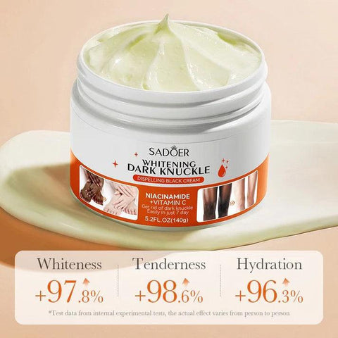 Sadoer 7 Days Whitening Dark Knuckle Cream 140g – Moisturizing Cream for Dark Knuckles, Elbows & Knees