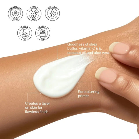 Flicka Silk Touch 3-in-1 Primer Moisturizer with SPF – Pore Blurring Hydrating Face Base